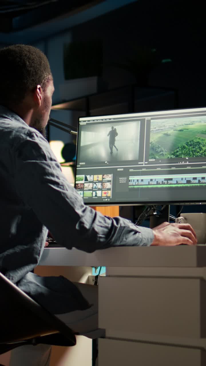 Ruang kerja editor video
