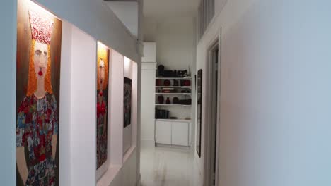 Artistic-New-York-Apartment-Loft-Hallway---Gimbal-Tracking-60-FPS