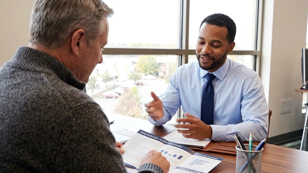 Corporate consultation between business manager and client