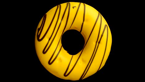 doughnut glazed close-up.