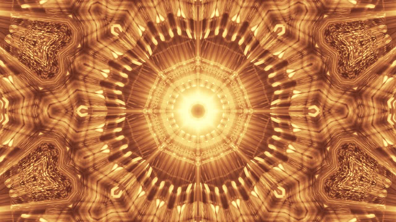 hermosa animación de diseños de color amarillo brillante que aparecen y se desvanecen