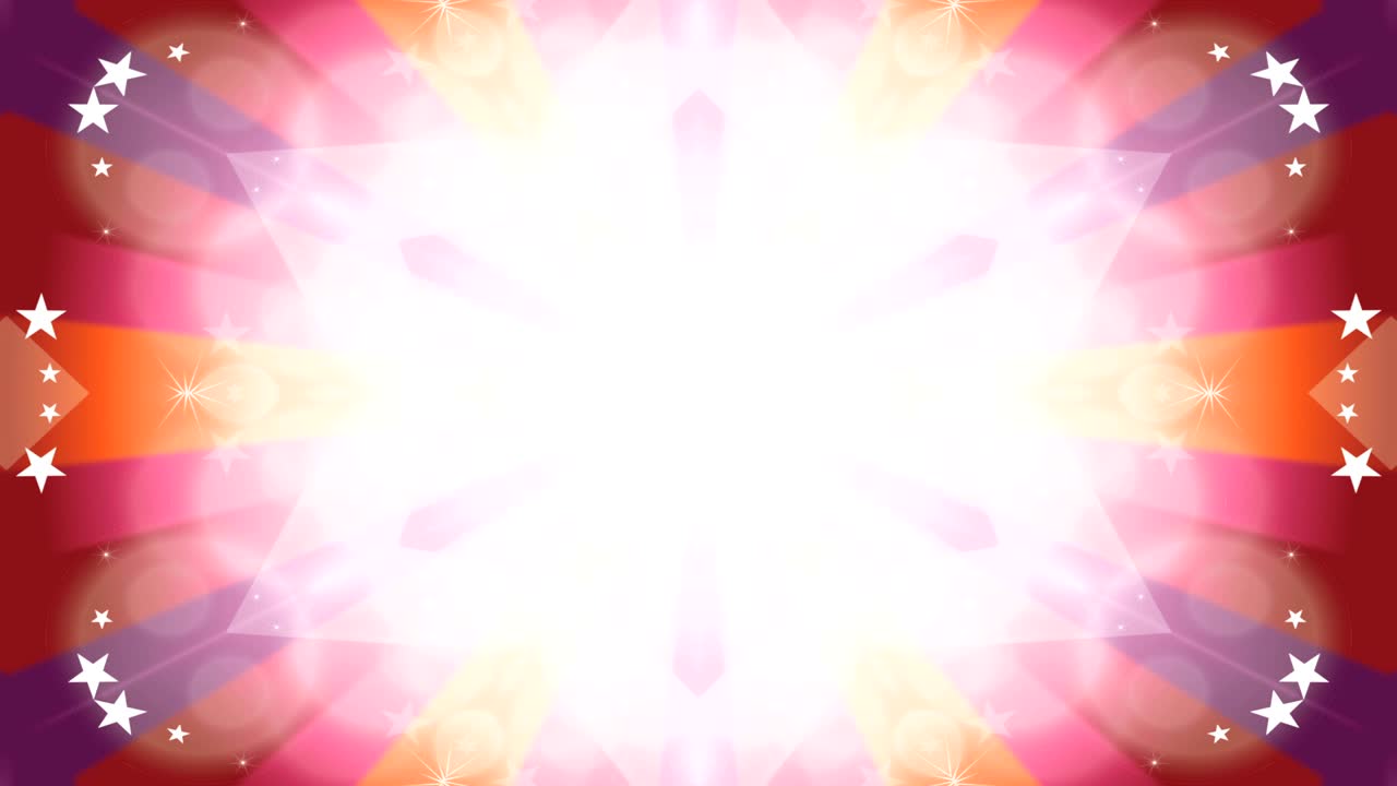 abstracto colorido brillante e hipnótico concepto patrón simétrico ornamental decorativo caleidoscopio movimiento círculo geométrico y formas de estrellas