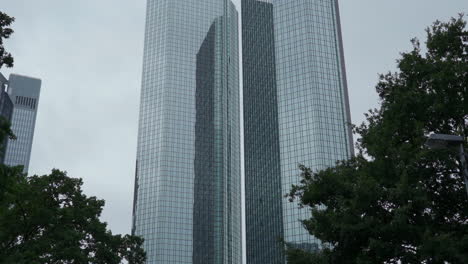 view of a skyscraper and city center