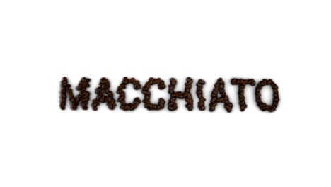 animación stop motion sin costuras de las letras del café