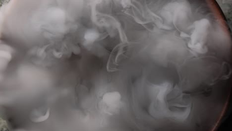 texture of colored smoke close up. view from above