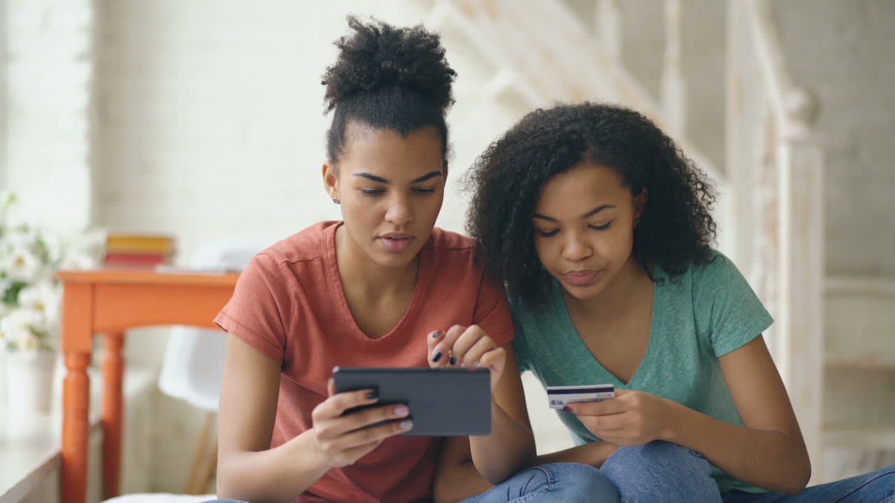 Two Friends Shopping Online