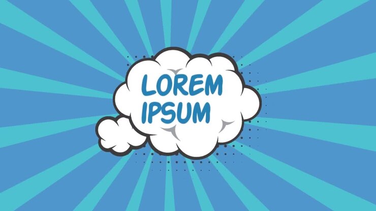 Comic Book Style Speech Bubbles