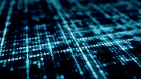 randomly generated computer hexadecimal machine code abstract technological background of a seamless loop