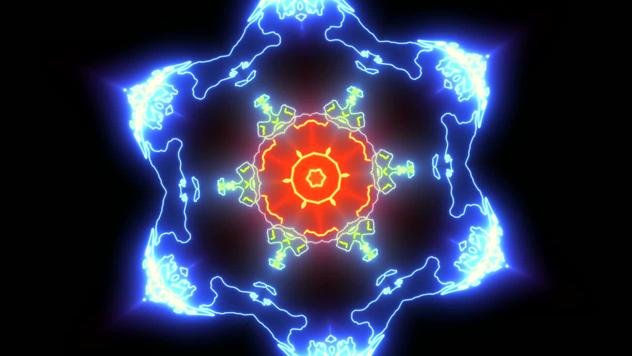 formas de neón alienígenas orgánicas. muy bonitas