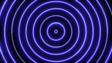 abstract creative neon, led tunnel with round, circular shapes. futuristic floor, hall, stage with rotating perspective.