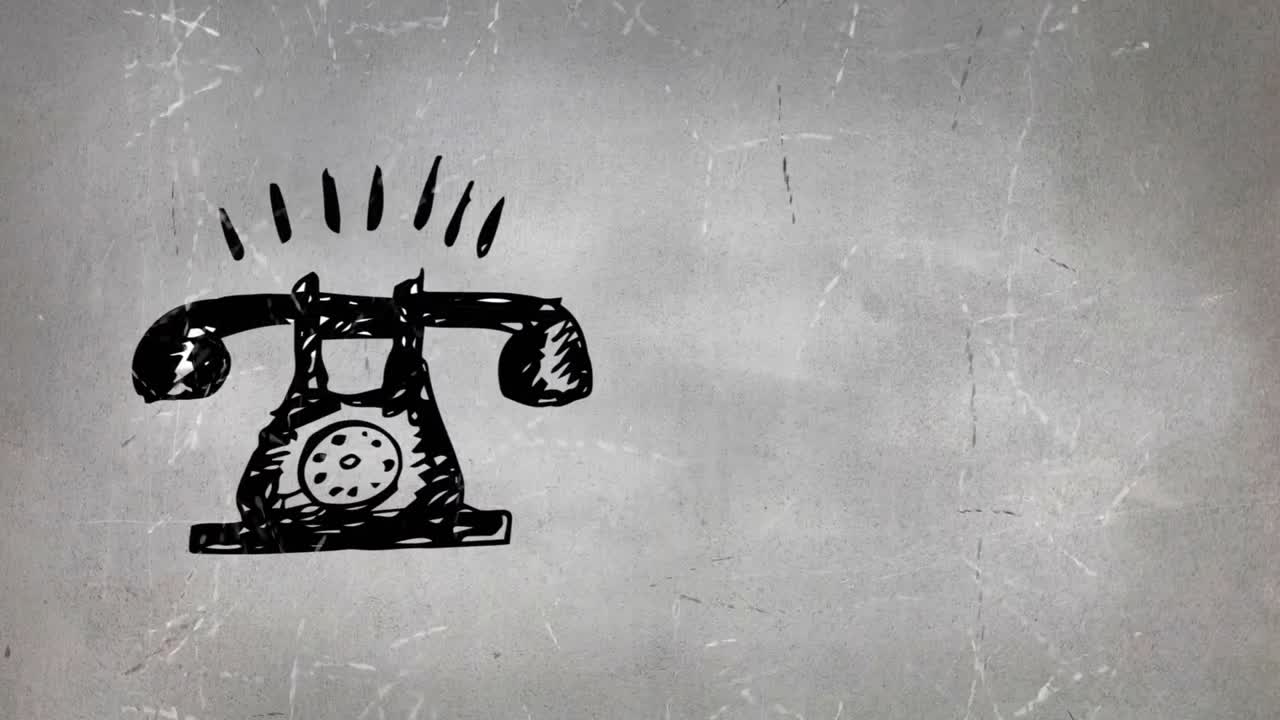 회전 다이얼 전화 도면