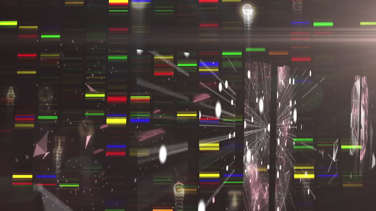 다채로운 줄무 ⁇ 가 데이터 처리에 반대하여 움직입니다.