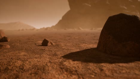 Fantastic-martian-landscape-in-rusty-orange-shades