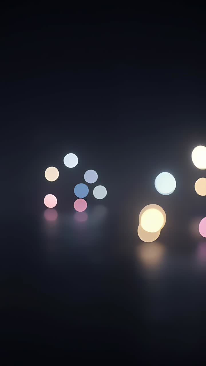 Vertical Bokeh Light Background