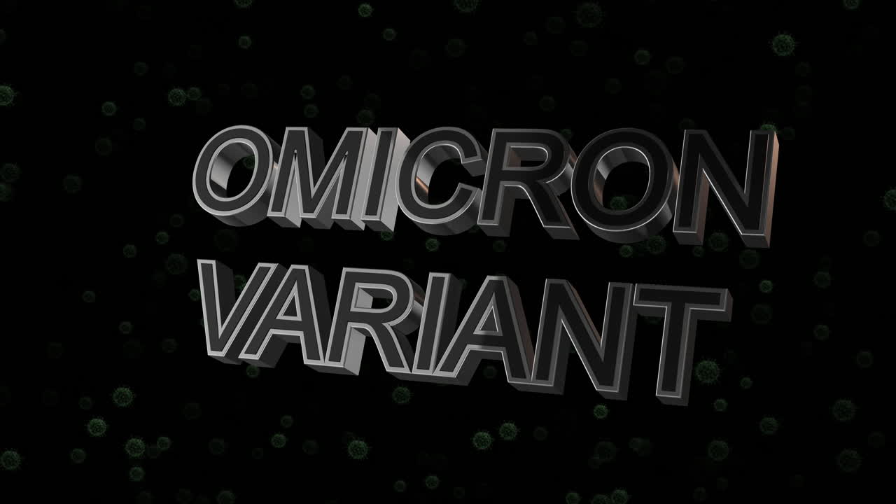 gráfico 3d omicron variante corona virus covid 19