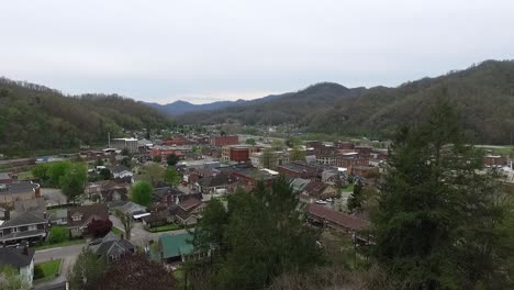 harlan county kentucky town drone shot in slow motion