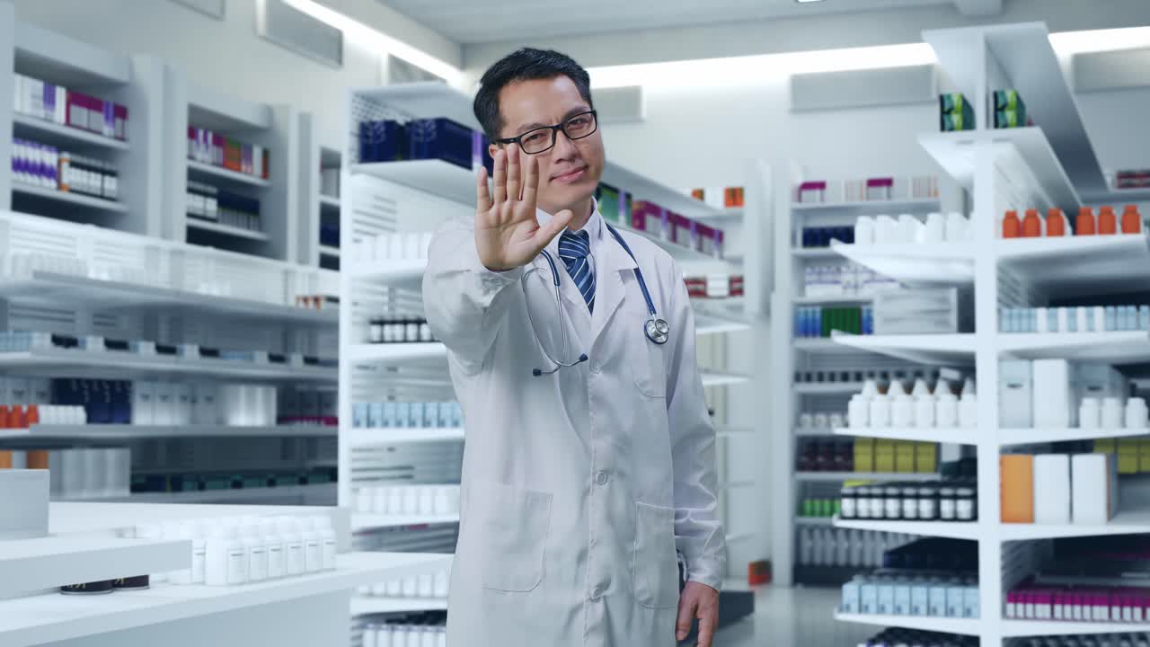 약사 손짓 '아니요'