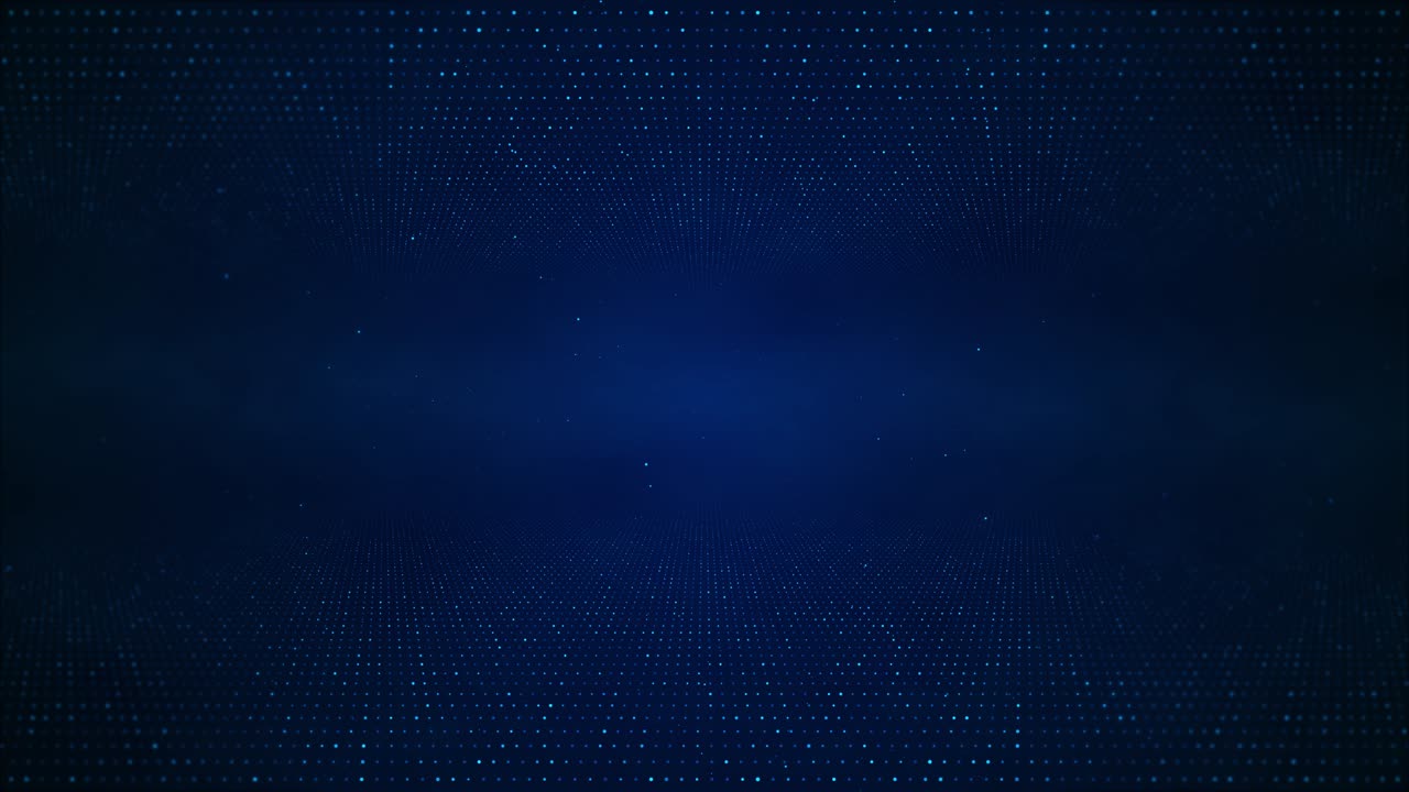 Cyber technology background futuristic cyber world scifi grid particles and glowing blue digital