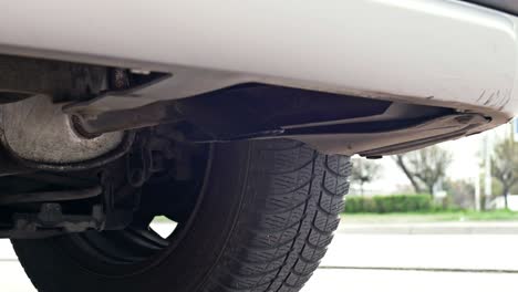 car exhaust pipe. exhaust fumes are the main cause of air pollution in the city environmental problems