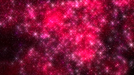 Fondo-Estrellado-Rojo-Y-Rosa-Con-Estrellas-Blancas