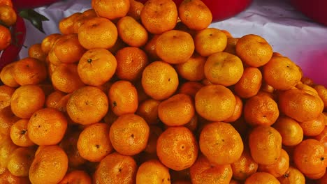 tangerines with green leaves