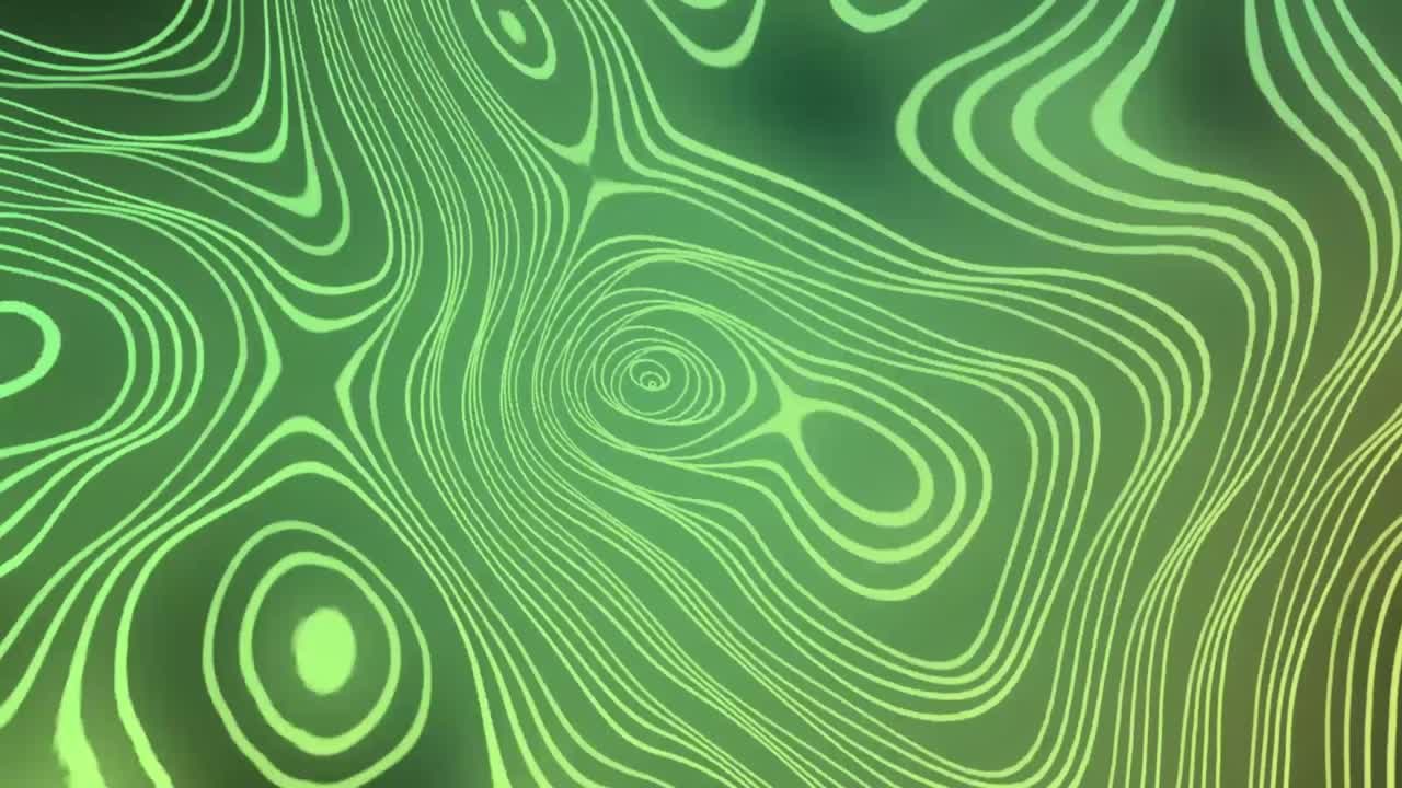 Mystic Green Glow Fluid Waves Backgorund After Effect