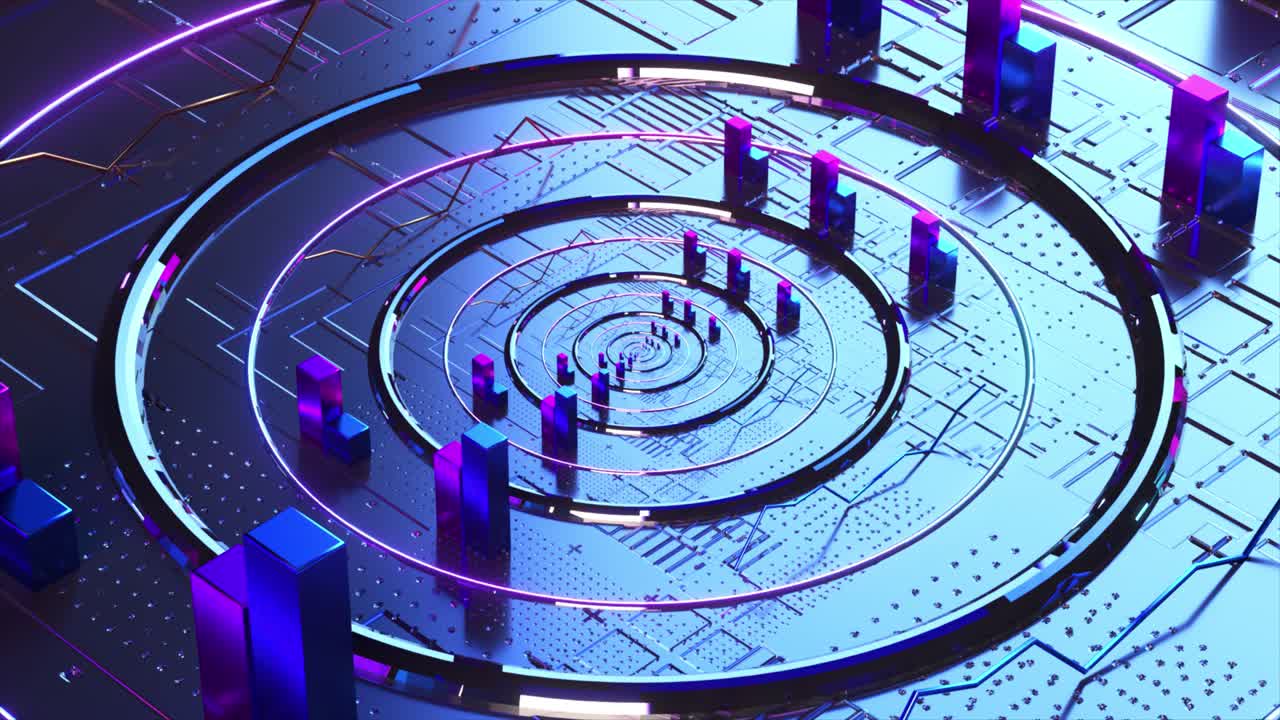 Abstract Futuristic Circuit Board Design