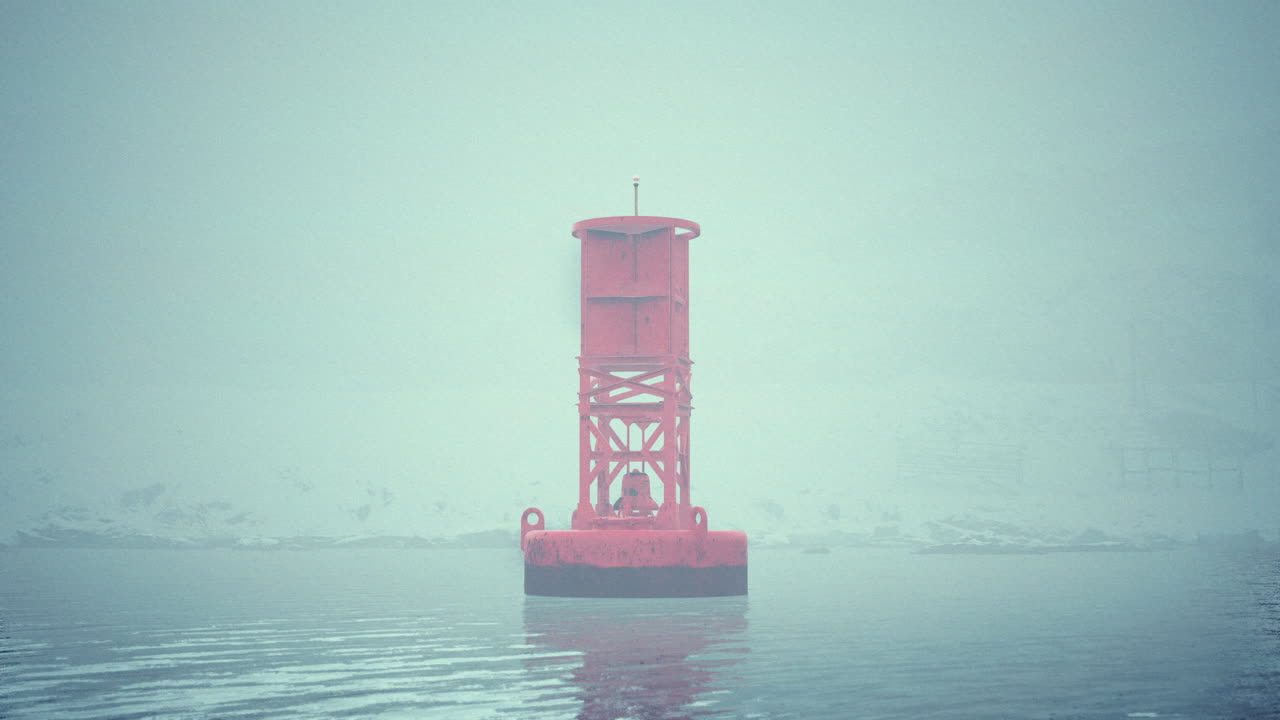 안개 물 에서 은 보이