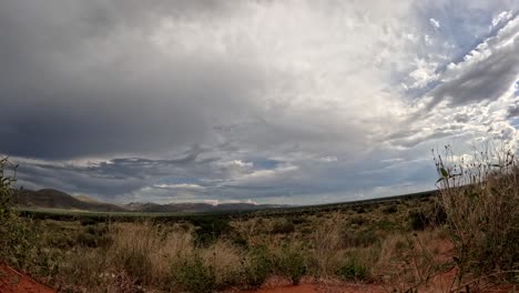 4k timelapse of clouds moving and developing over the southern kalahari region, south africa