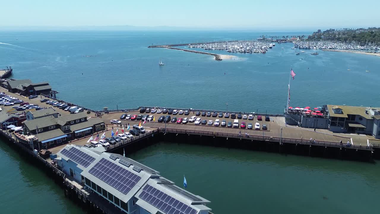 Santa Barbara overview with the port in the background