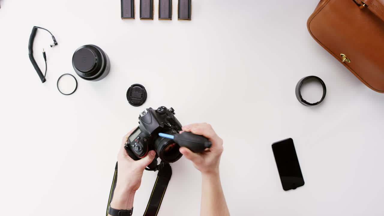 очистка объектива и оборудования камеры