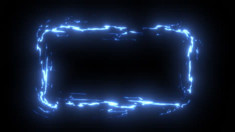 abstract glowing blue frame