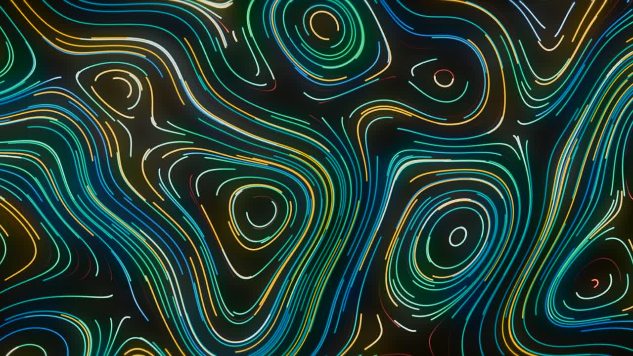 Abstract Colorful Line Art Background