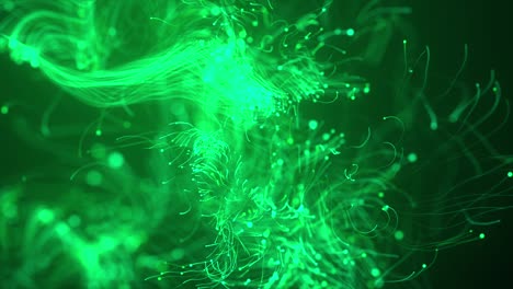 4k abstract particle wave lines dots background - colors, road, - beautiful glitter loop stock video