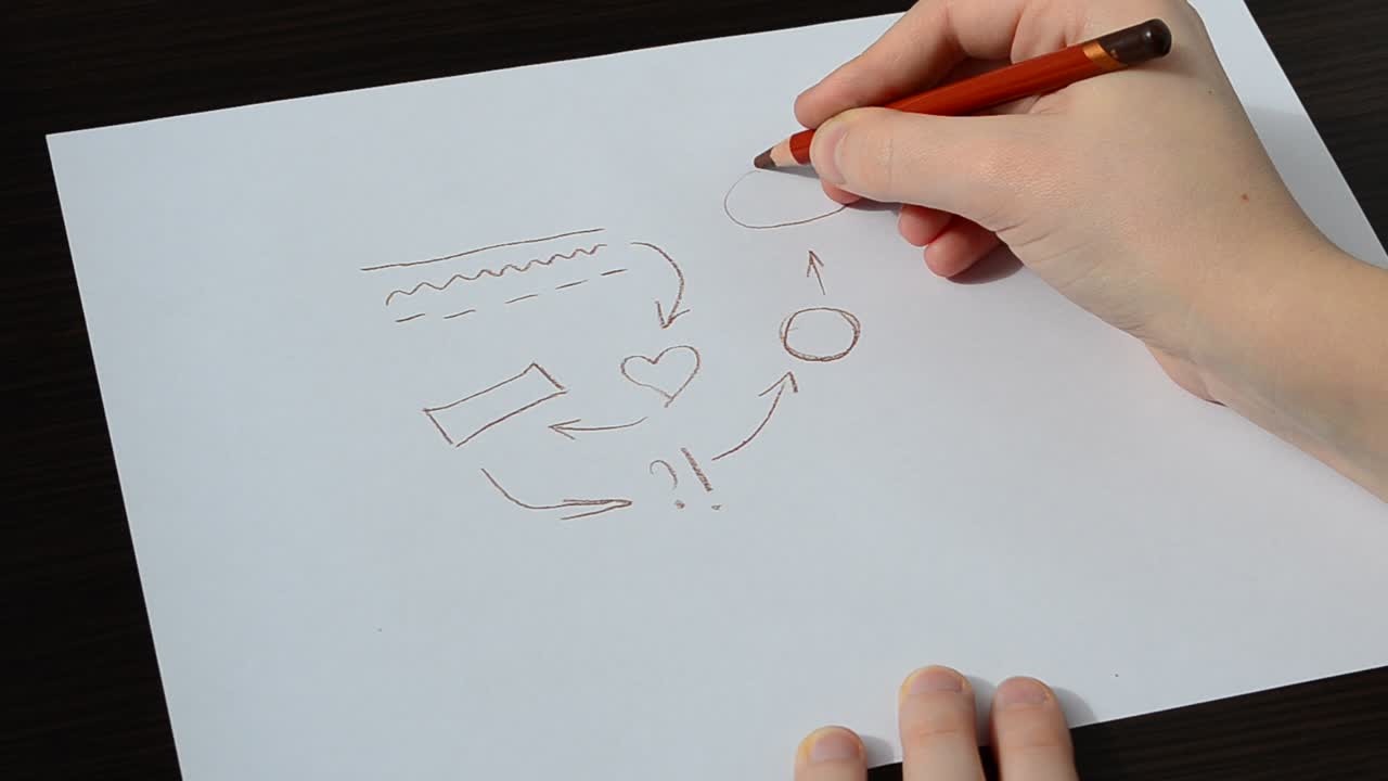 Cloud technology concept. We draw picture