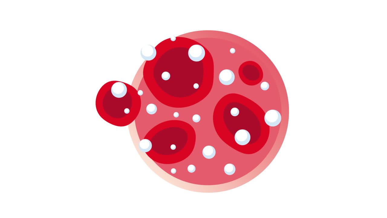 sangre con diabetes vista microscópica