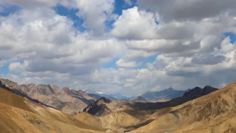 view of mountain blue sky and shadow of the clouds in the ladakh mountains, jammu and kashmir, india