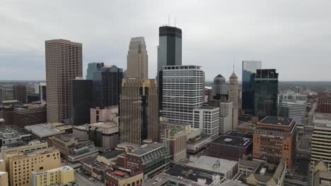 minneapolis minnesota skyline drone video in 4k