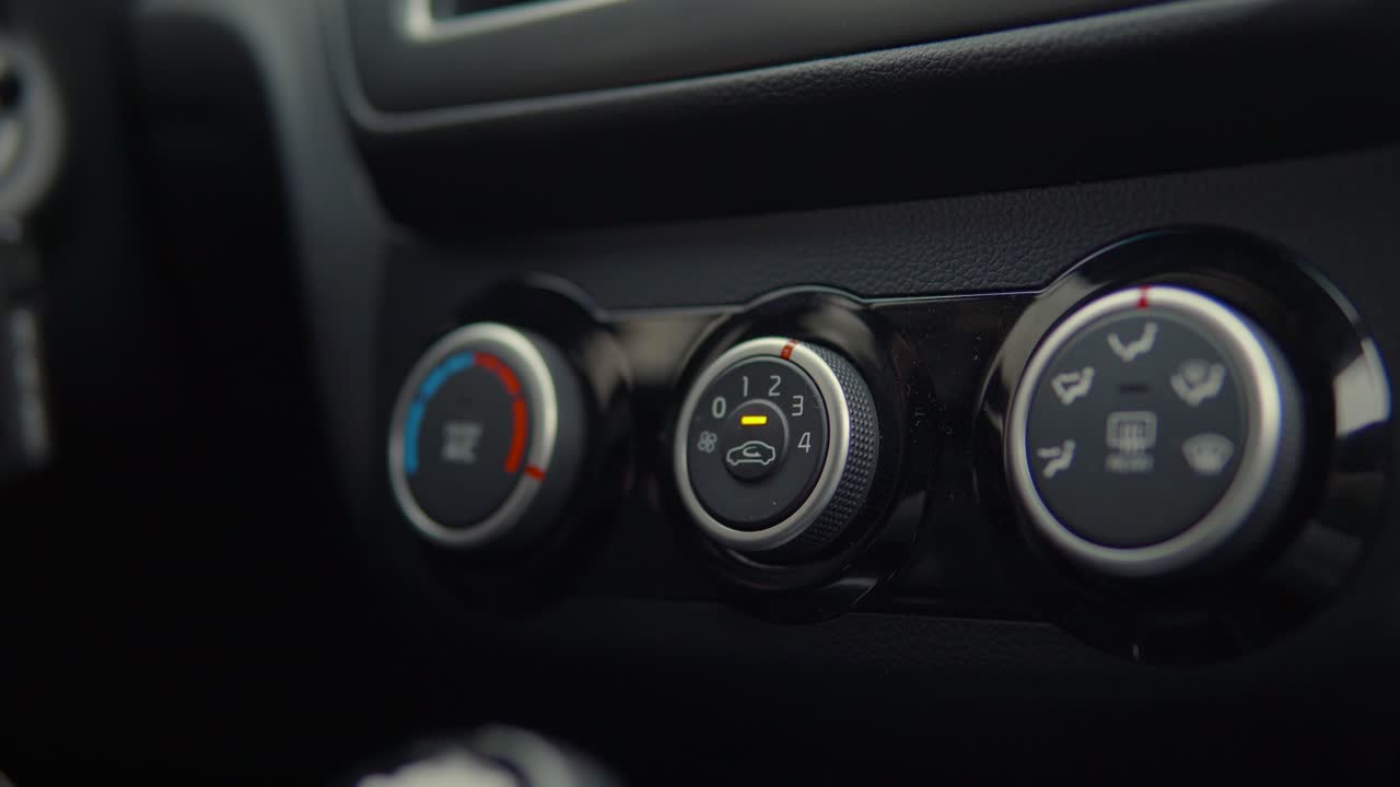 panel de control del clima del tablero de instrumentos del automóvil