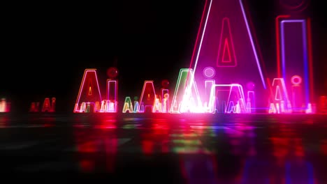 인공지능 (ai) - 추상적인 loopable 애니메이션