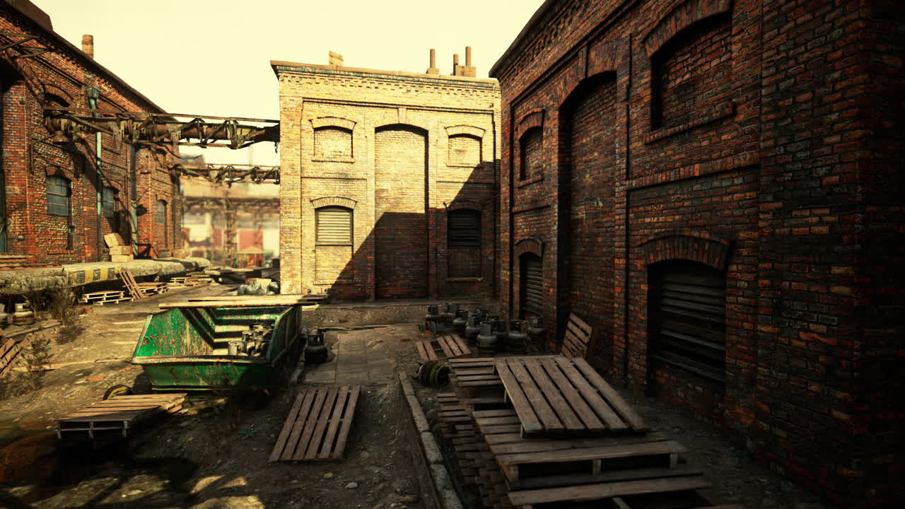 오래된 공장 건물에 위치한 현대적인 로프트 스타일의 사무실