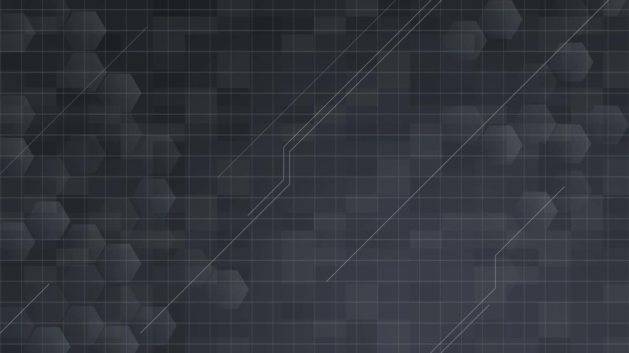 어두운 그리드에서 변하는 동적 모양