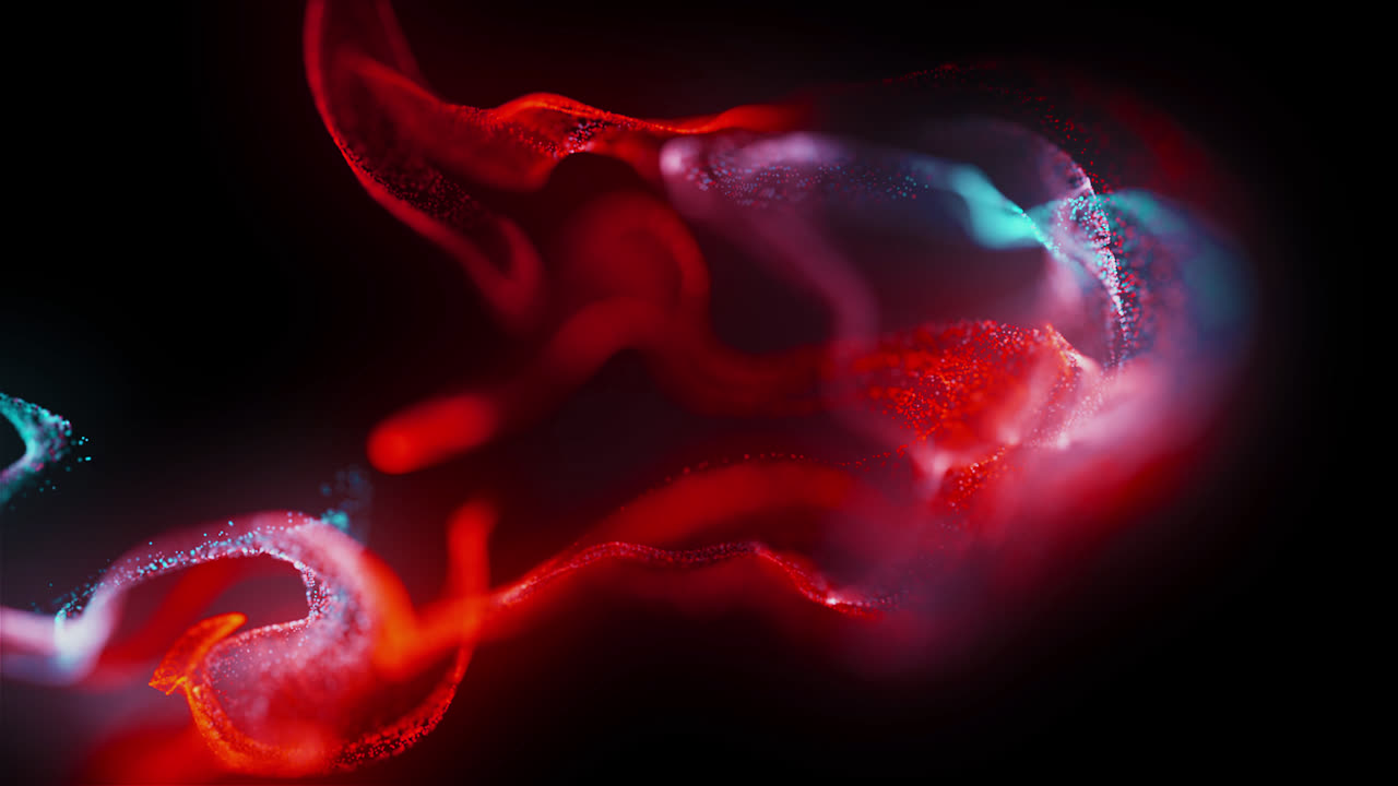 Premium stock video - Abstract splash fluid neon particle animation ...