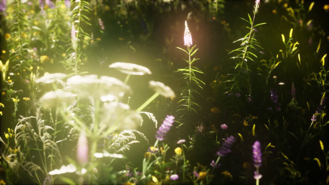 들판에 있는 야생 꽃