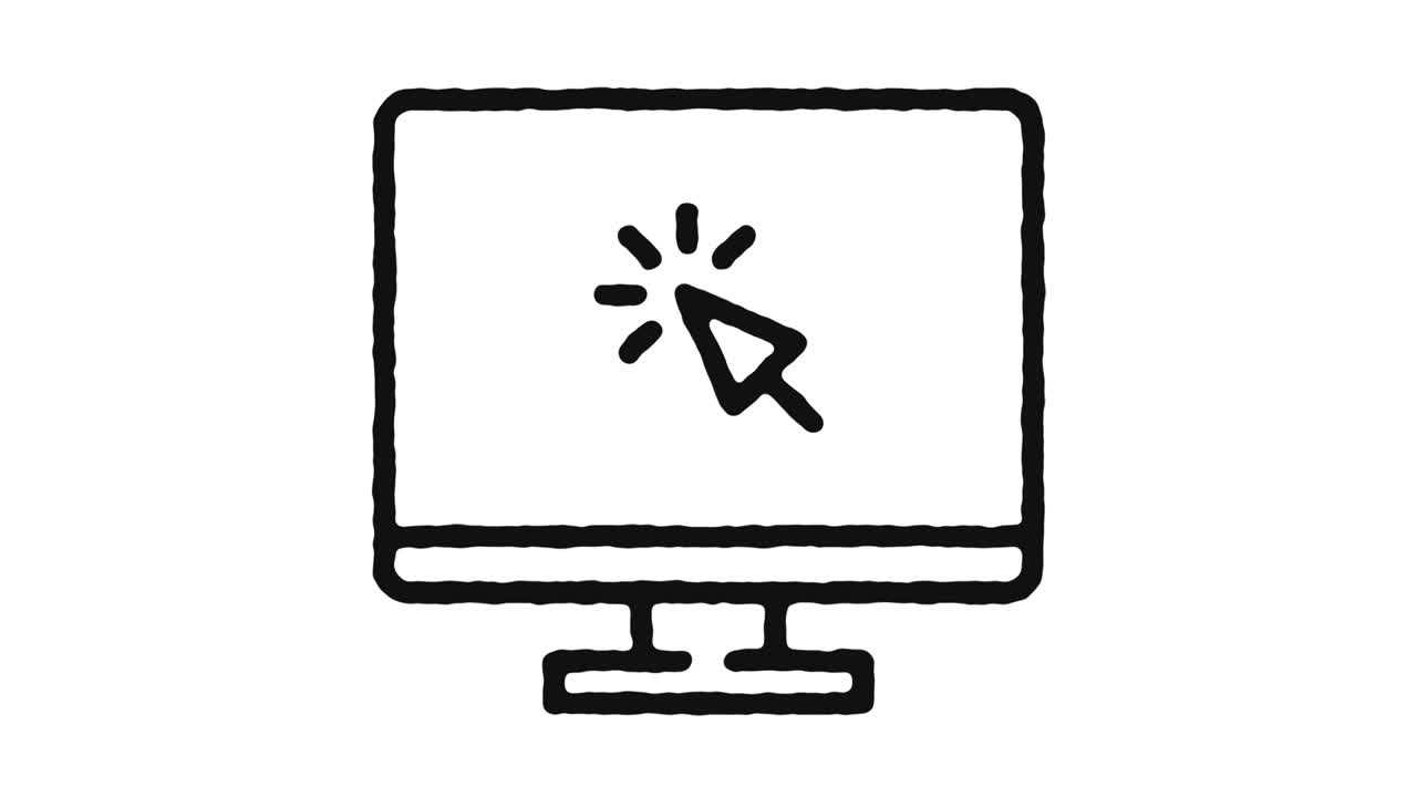 Web Page Icon Animation Footage & Alpha Channel