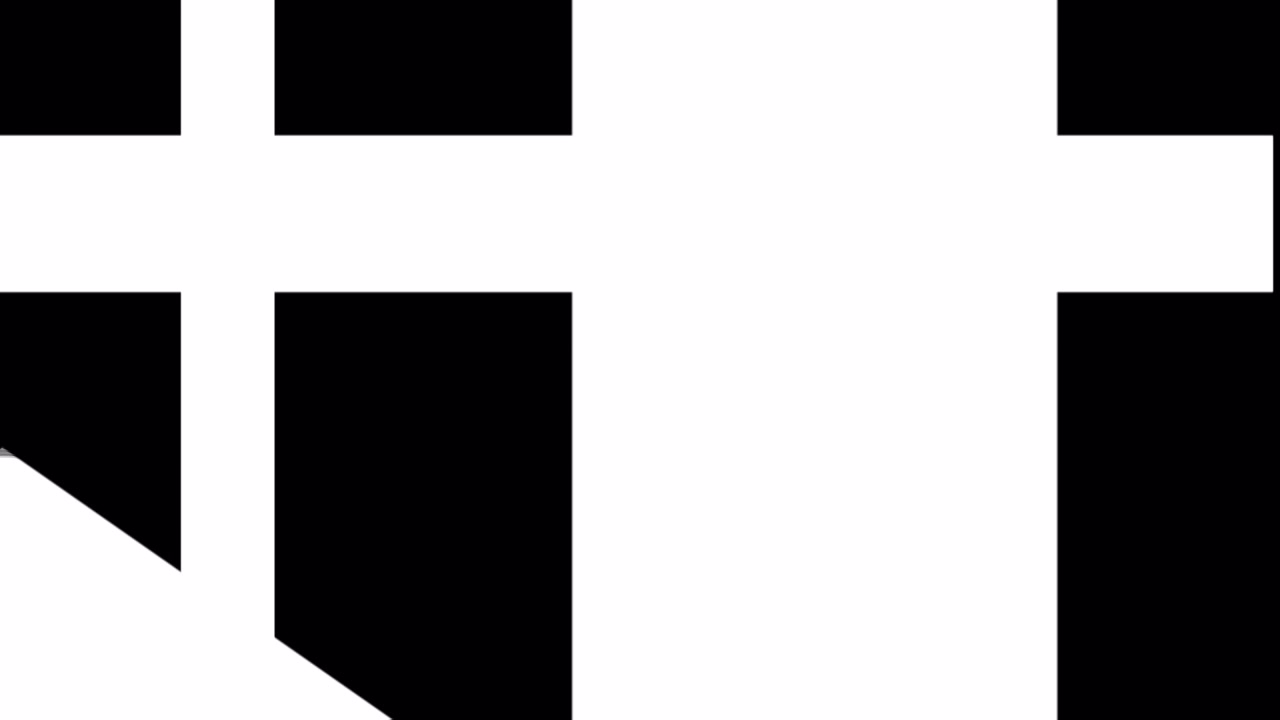 Abstract Geometric Transition with White Lines on Black Background