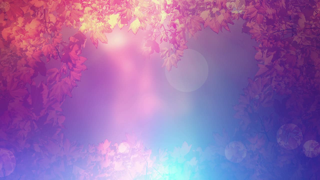 Fundo de Outono Colorido em Loop.