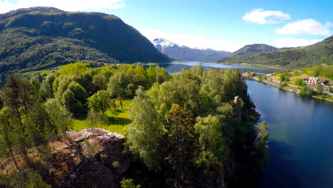 Beautiful-Nature-Norway.Flying-over-the-Sognefjorden.