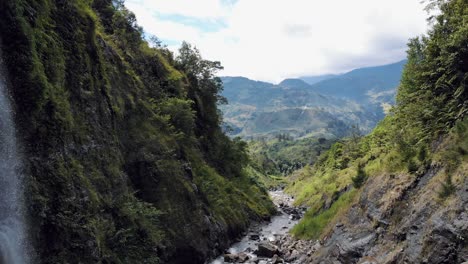 Stunning-aerial-footage-taken-high-in-the-mountains-of-Papua,-Indonesia