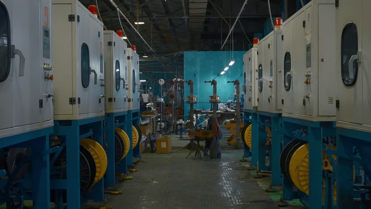 산업용 케이블 생산 시설